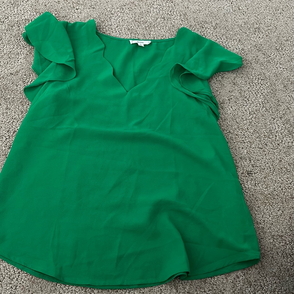 Green blouse